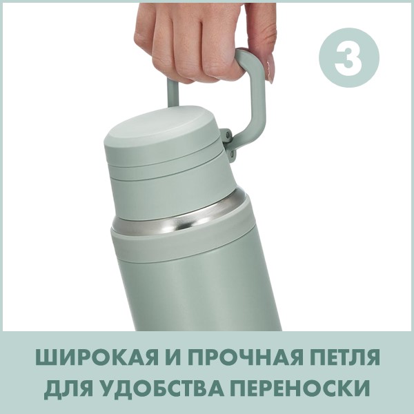Эргономичная и прямоугольная петля для ношения THERMOS JOY