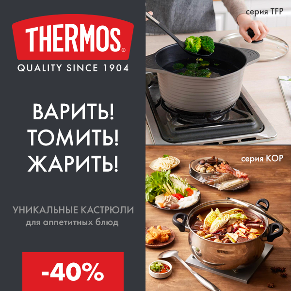 Купить кастрюлю THERMOS со скидкой 40%